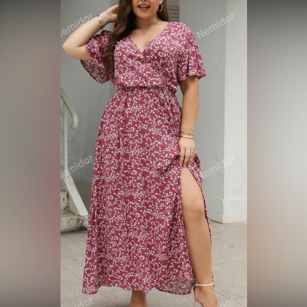 Floral Print Flowy Dress